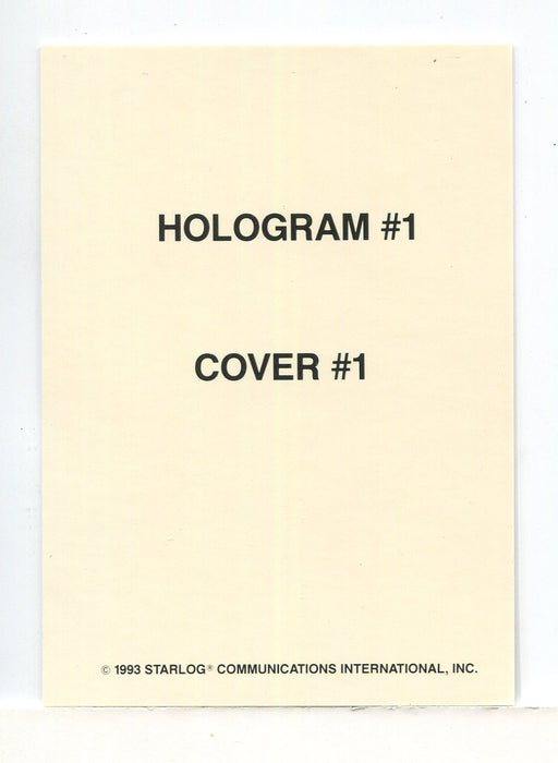 Starlog The Science Fiction Universe 1993 Gold Hologram Chase Card #1 - TvMovieCards.com