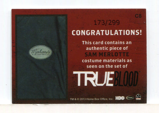 True Blood Archives Sam Merlotte Costume Card C8 #173/299 - TvMovieCards.com