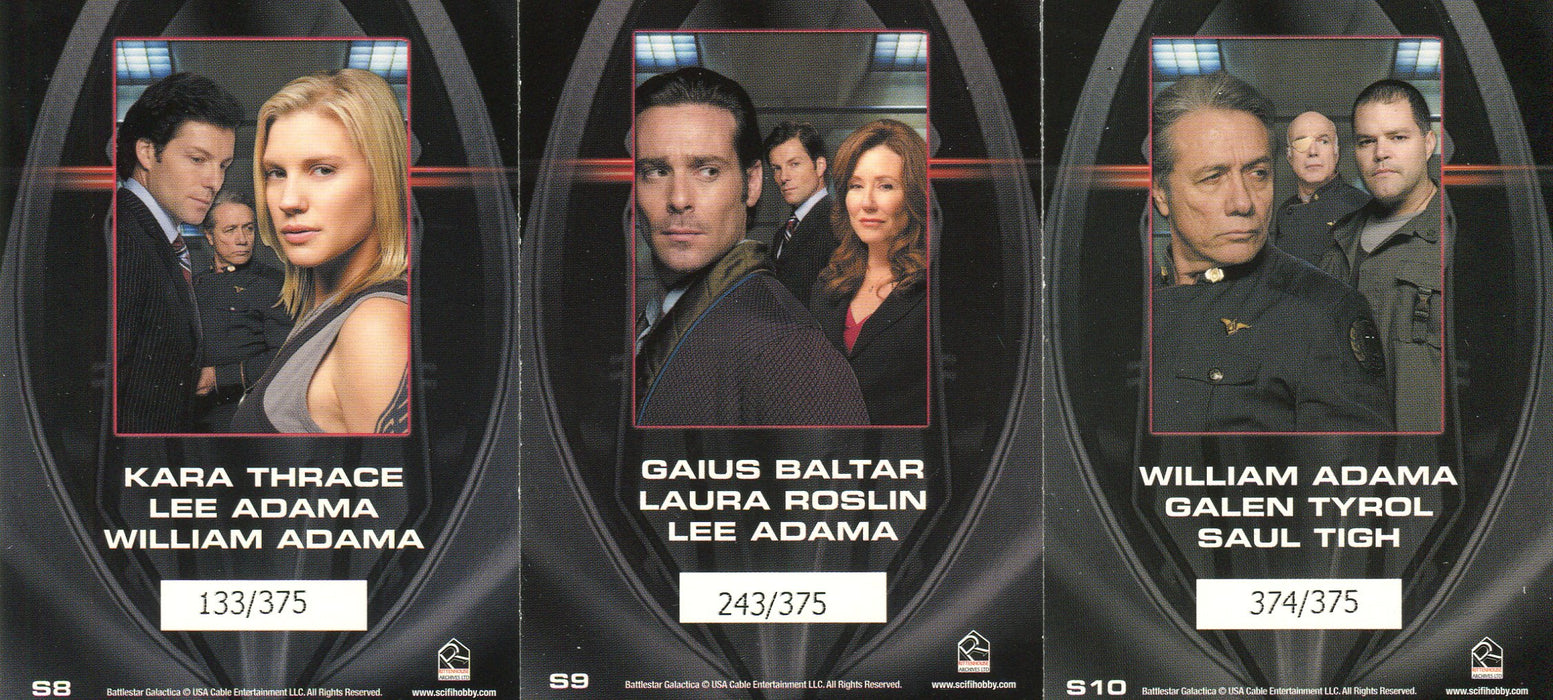 Battlestar Galactica Season Four Shelter Poster Chase Card Set S8 S9 S10 #'d/375 - TvMovieCards.com