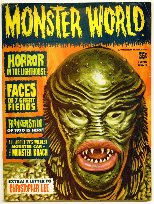 1965 Monster World Magazine #4 Creature from the Black Lagoon - TvMovieCards.com