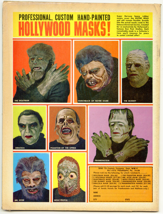 1965 Monster World Magazine #4 Creature from the Black Lagoon - TvMovieCards.com