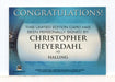 Stargate Atlantis Season One Christopher Heyerdahl Autograph Card - TvMovieCards.com