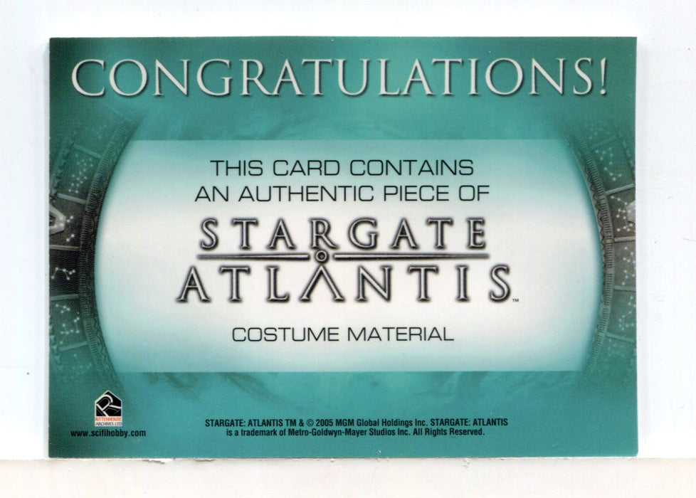 Stargate Atlantis Season Two Halling Costume Card (Light) - TvMovieCards.com