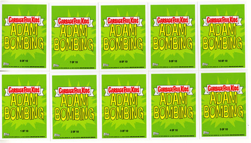 2013 Garbage Pail Kids GPK BNS Series 3 Adam Bombing Chase Card Set 10/10 - TvMovieCards.com