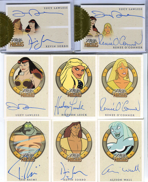 Xena & Hercules Animated Adventures Autograph Card Set 31 Cards - TvMovieCards.com