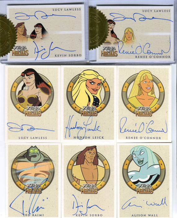 Xena & Hercules Animated Adventures Autograph Card Set 31 Cards - TvMovieCards.com