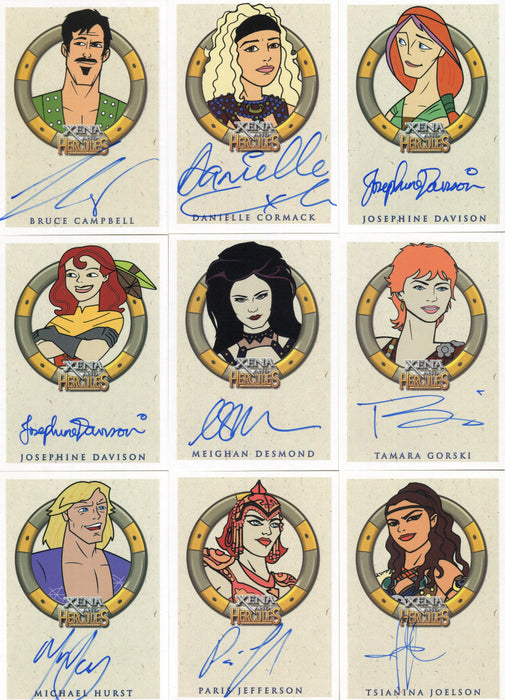 Xena & Hercules Animated Adventures Autograph Card Set 31 Cards - TvMovieCards.com
