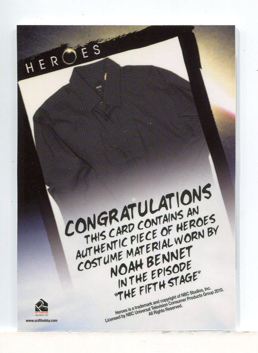 Heroes Archives Noah Bennet Costume Card - TvMovieCards.com