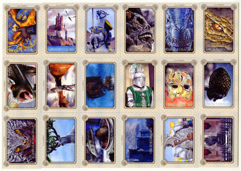 2024 House of the Dragon Season 1 Artist Rendition Card Set AR1 - AR18 - TvMovieCards.com