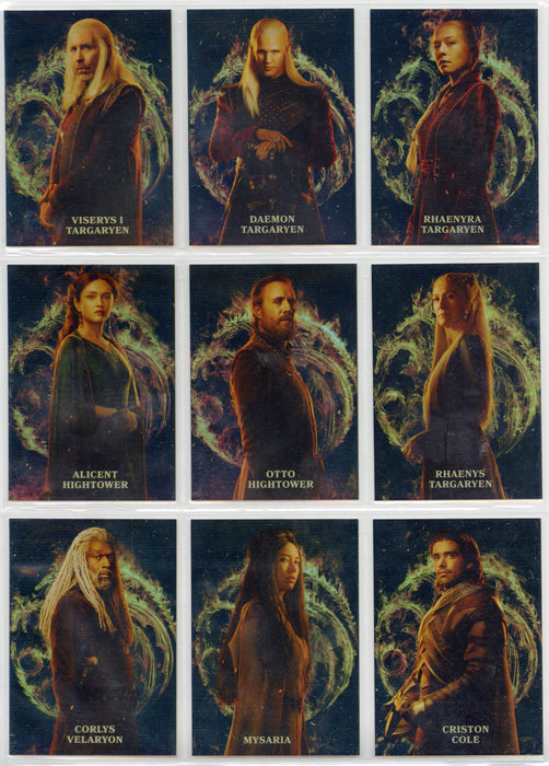 2024 House of the Dragon Season 1 Character Gallery Card Set CG1-CG9 - TvMovieCards.com