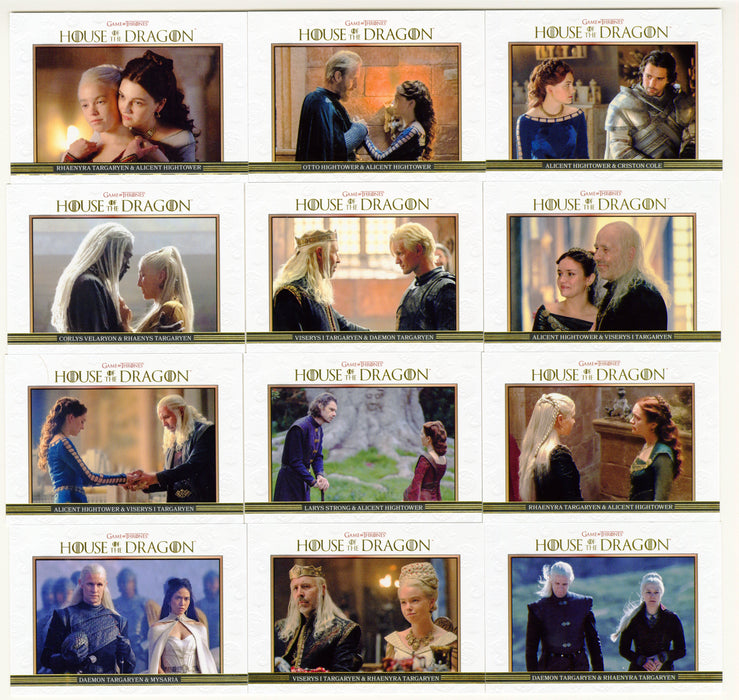 2024 House of the Dragon Season 1 Relationships Card Set R1-R12 - TvMovieCards.com