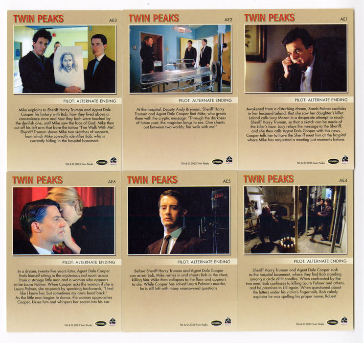 2025 Twin Peaks Log Lady Chronicles Alternate Ending Card Set AE1-AE6 - TvMovieCards.com