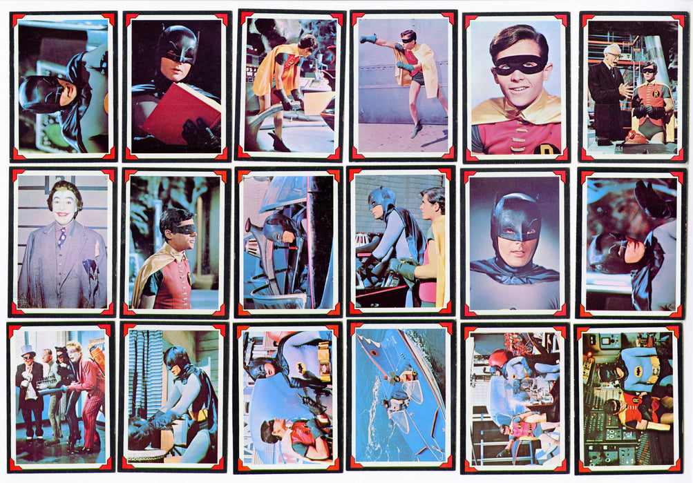 1966 Batman Riddler Back Complete Trading Card Set 38/38 & Decoder EX Topps - TvMovieCards.com