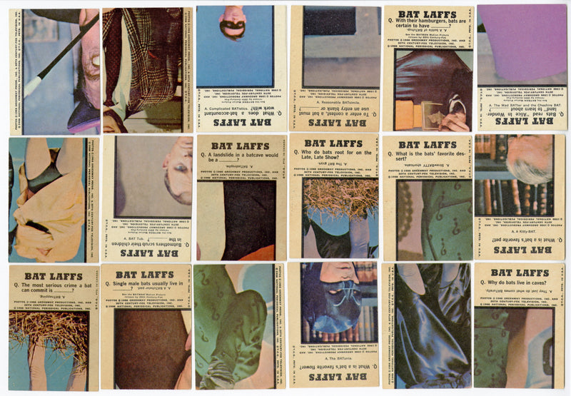 Batman Bat Laffs Complete Vintage Trading Card Set 55 Cards Topps 1966 - TvMovieCards.com