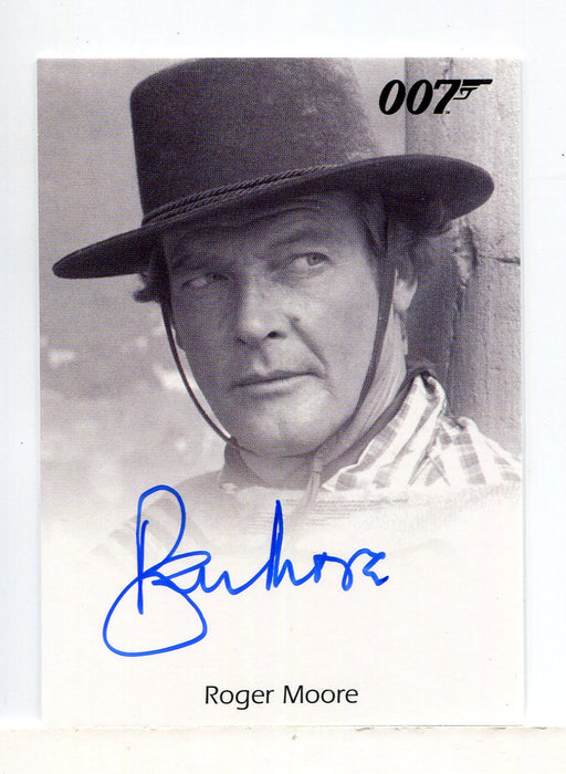 James Bond Archives Spectre Roger Moore as James Bond Autograph Card - TvMovieCards.com