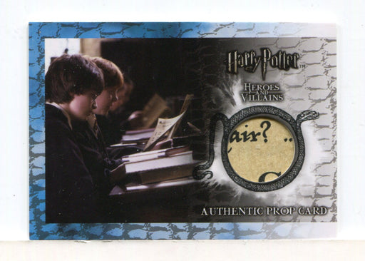 Harry Potter Heroes & Villains Knowledge Test Prop Card P3 HP #087/200 - TvMovieCards.com