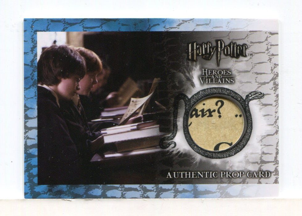 Harry Potter Heroes & Villains Knowledge Test Prop Card P3 HP #087/200 - TvMovieCards.com