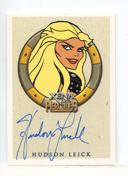 Xena & Hercules Animated Adventures Hudson Leick Callisto Autograph Card - TvMovieCards.com