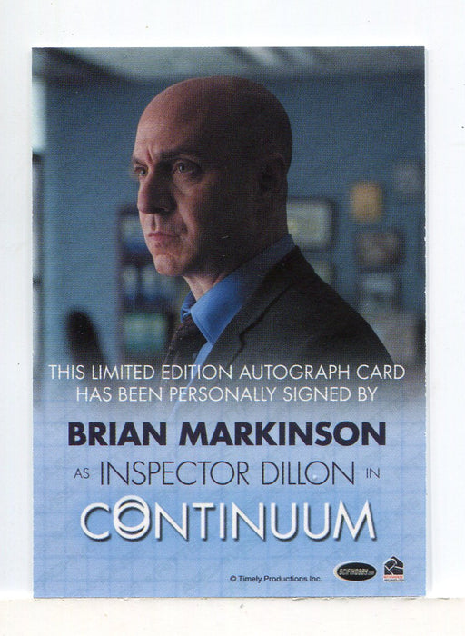 Continuum Seasons 1 & 2 Brian Markinson as Inspector Dillon Autograph Card - TvMovieCards.com