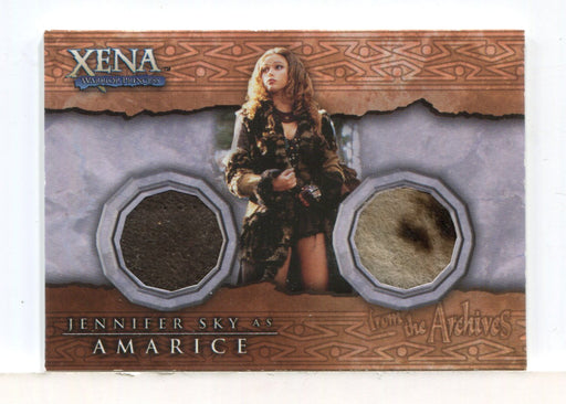 Xena Beauty and Brawn Jennifer Sky as Amarice Double Costume Card DC5 (Dark) - TvMovieCards.com