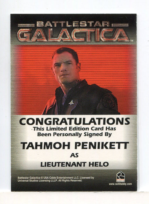 Battlestar Galactica Season One Tahmoh Penikett Autograph Card
