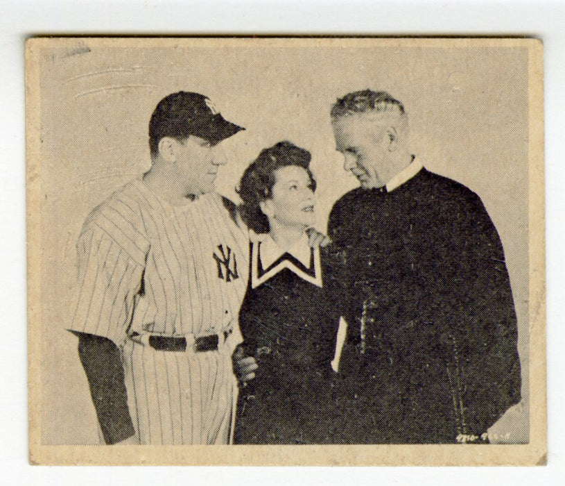 1948 Swell The Babe Ruth Story Trading Card #10 Babe Claire Brother Matthias