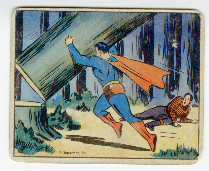 1940 R145 Gum Inc Superman Trading Card - #70 Danger North Woods