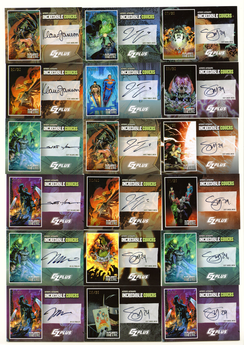 2024 CZX Dark Nights Metal (40) Single Autograph Card Set Cryptozoic Jim Lee - TvMovieCards.com