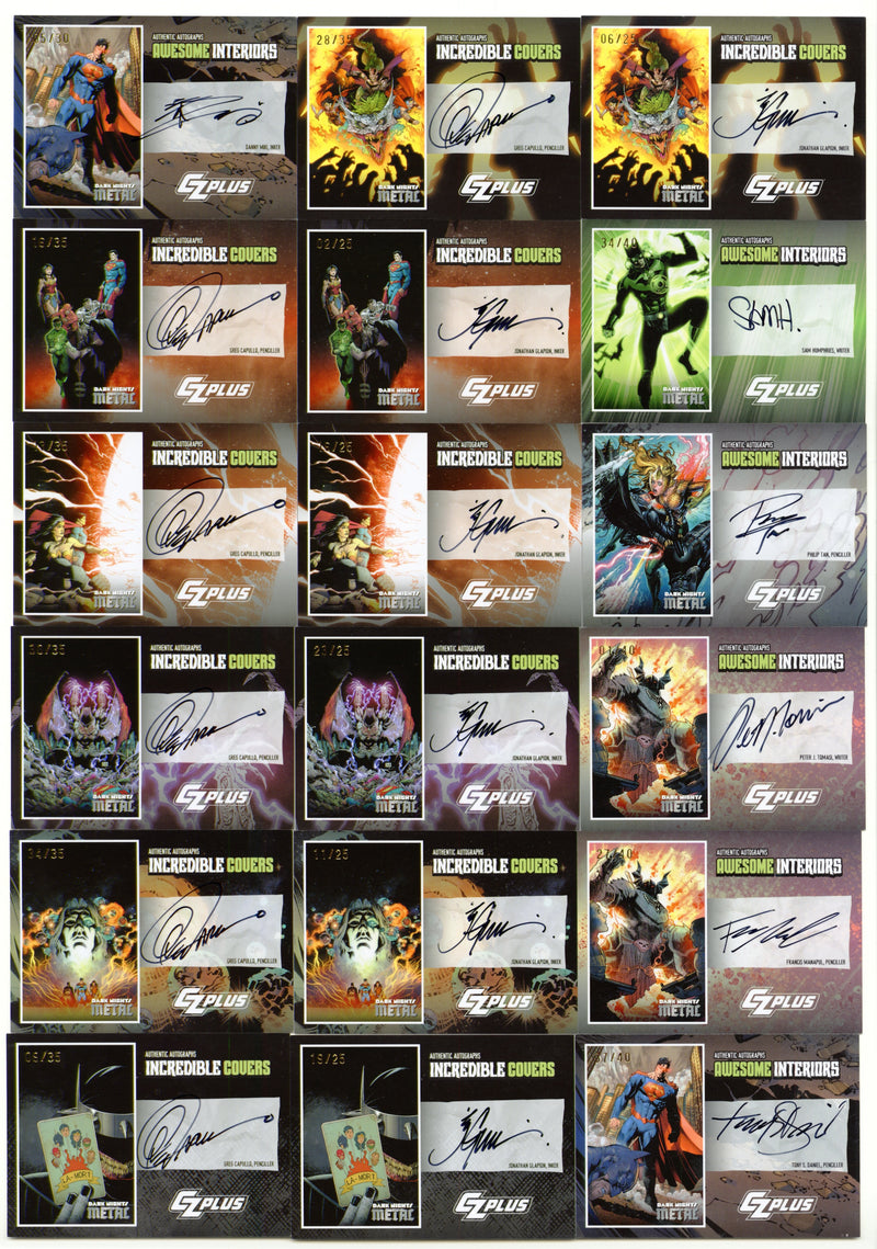 2024 CZX Dark Nights Metal (40) Single Autograph Card Set Cryptozoic Jim Lee - TvMovieCards.com