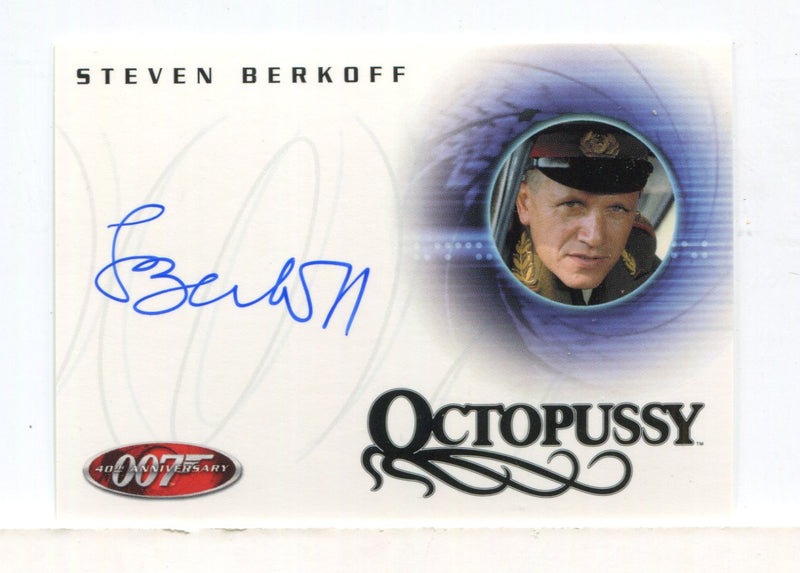 James Bond 40th Anniversary Steven Berkoff Autograph Card A17 - TvMovieCards.com
