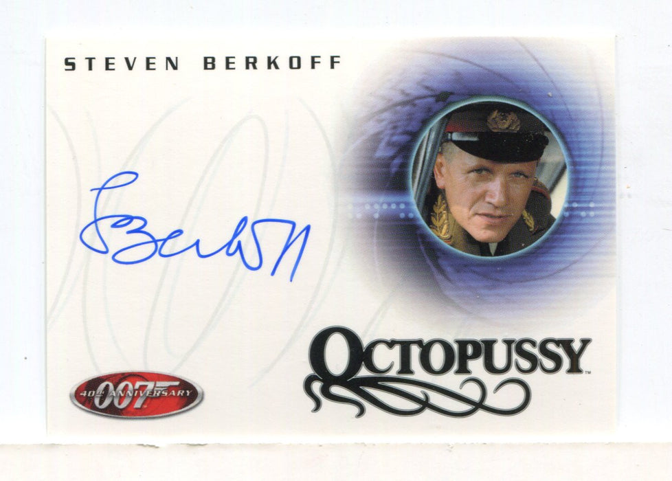 James Bond 40th Anniversary Steven Berkoff Autograph Card A17