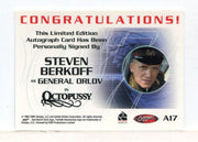 James Bond 40th Anniversary Steven Berkoff Autograph Card A17 - TvMovieCards.com