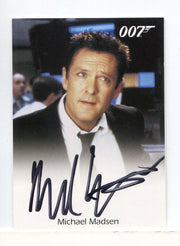 James Bond Mission Logs Michael Madsen as Damian Falco Autograph Card - TvMovieCards.com