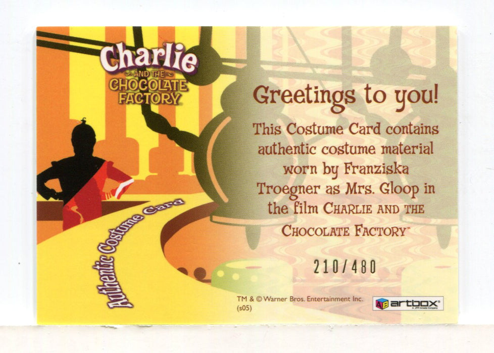 Charlie & Chocolate Factory Mrs. Gloop Costume Card #210/480