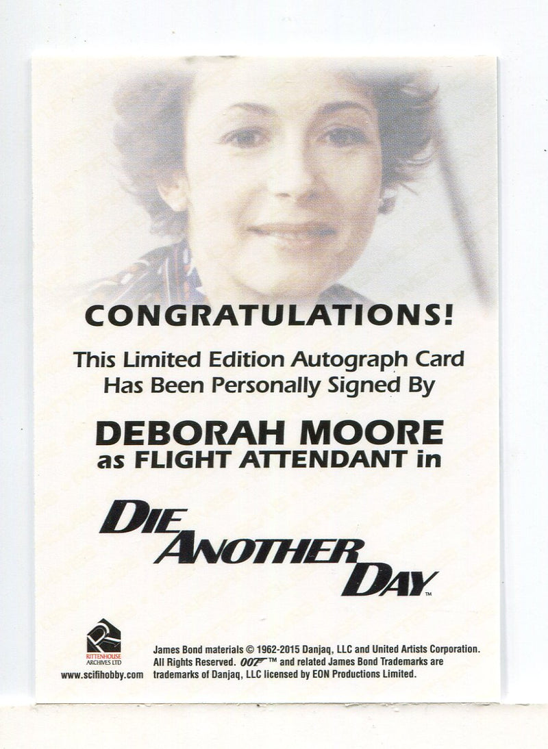 James Bond Archives Final Edition 2017 Deborah Moore Autograph Card - TvMovieCards.com