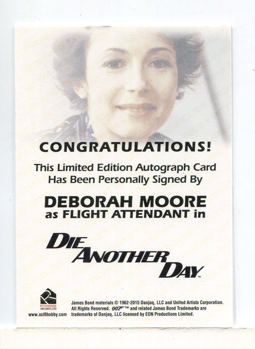 James Bond Archives Final Edition 2017 Deborah Moore Autograph Card