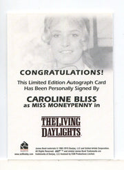 James Bond Archives Final Edition 2017 Caroline Bliss Autograph Card - TvMovieCards.com