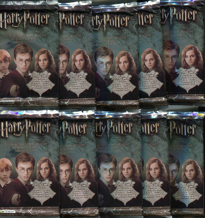 The World of Harry Potter 3D 2nd Edition Sealed Card Pack Lot 10 Packs Artbox