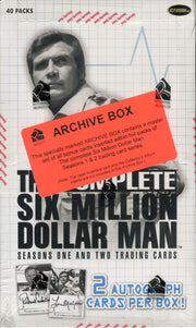 Six Million Dollar Man Complete Seasons One and Two Archive Card Box - TvMovieCards.com