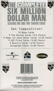 Six Million Dollar Man Complete Seasons One and Two Archive Card Box - TvMovieCards.com