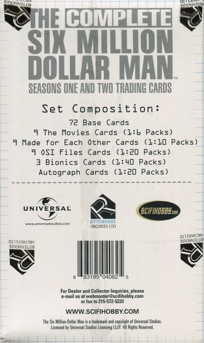 Six Million Dollar Man Complete Seasons One and Two Archive Card Box