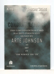 Twilight Zone 4 Science and Superstition Arte Johnson Autograph Card A-90 - TvMovieCards.com