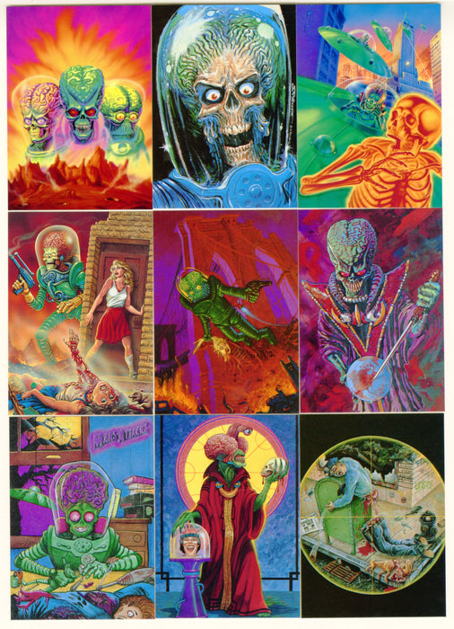 Mars Attacks Archives Screamin' Model Promo Trading Card Set of 9 Cards
