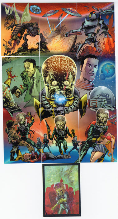 Mars Attacks Heritage SDCC Promo Trading Card Set P1-P9 & NSU P10