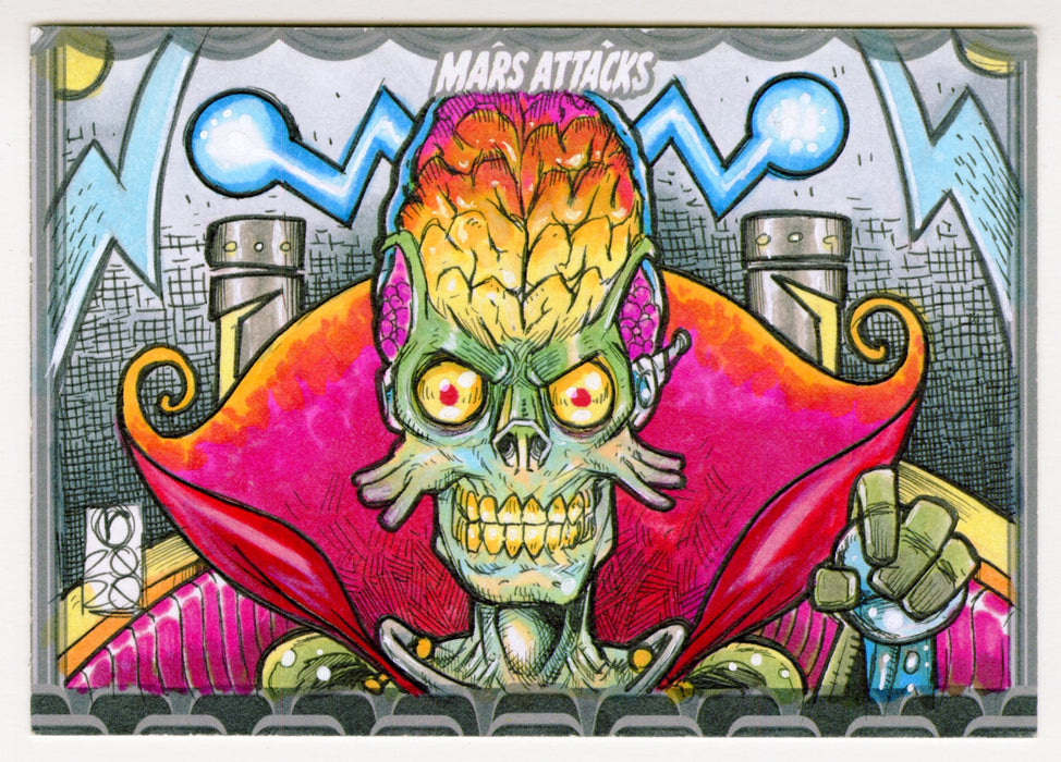 2021 Mars Attacks Uprising Cinema Sketch Sketch Trading Card 1/1 Ramsey Sibaja