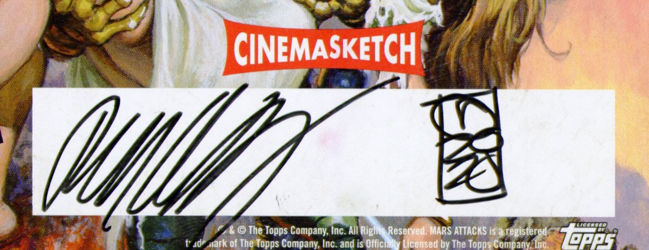 2021 Mars Attacks Uprising Cinema Sketch Sketch Trading Card 1/1 Ramsey Sibaja