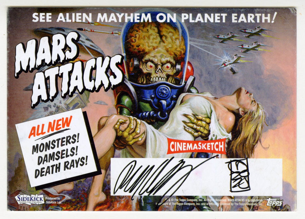 2021 Mars Attacks Uprising Cinema Sketch Sketch Trading Card 1/1 Ramsey Sibaja