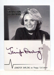 Six Million Dollar Man 1 & 2 Jennifer Darling Peggy Callahan Autograph Card A11 - TvMovieCards.com