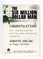 Six Million Dollar Man 1 & 2 Jennifer Darling Peggy Callahan Autograph Card A11 - TvMovieCards.com