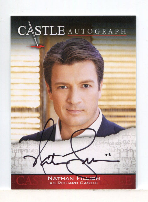 Castle Seasons 3 & 4 Nathan Fillion Autograph Card A01